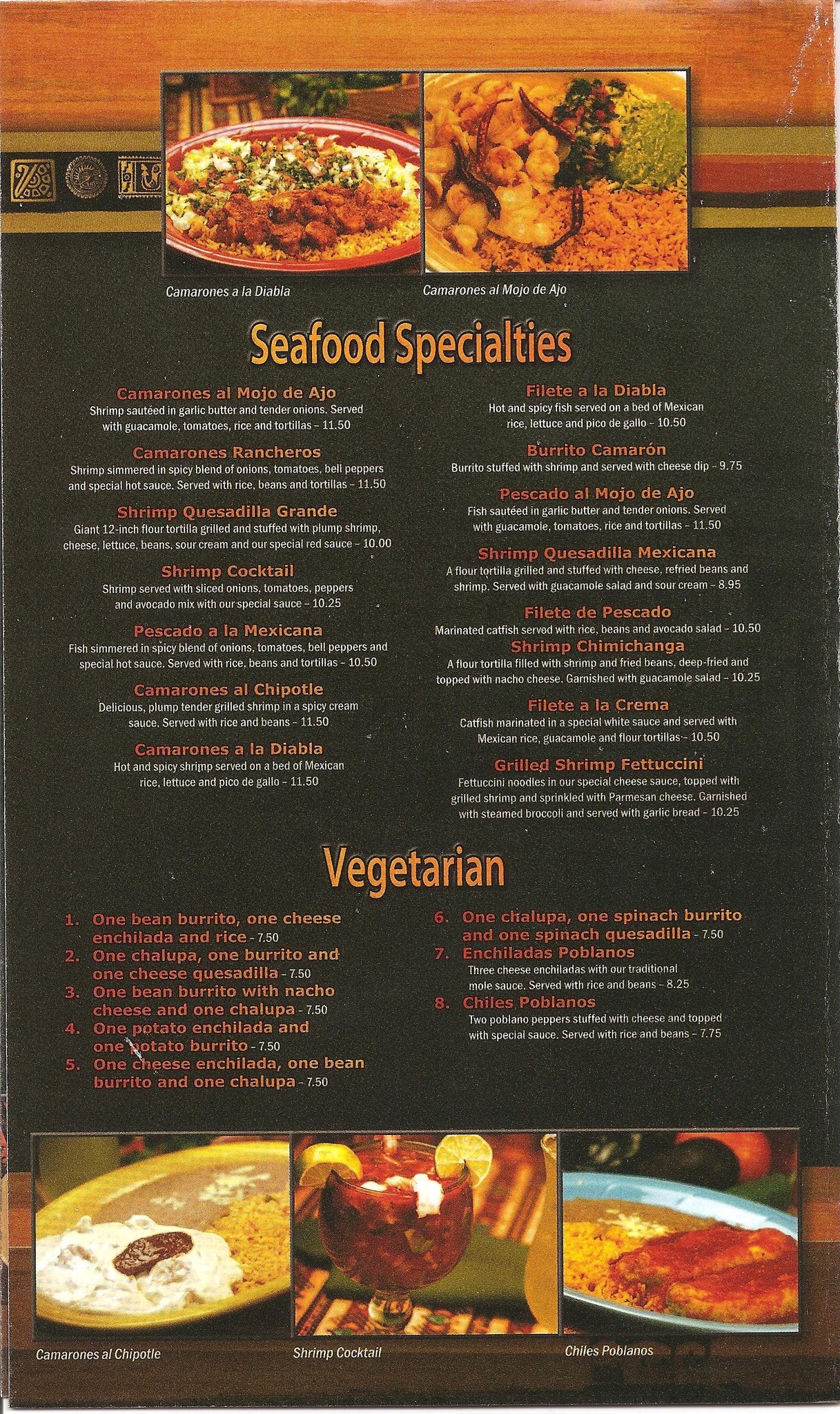 Menu at El Kiosco Mexican Restaurant, Grovetown