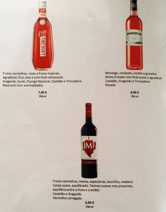 Menu em Sabores da Quinta restaurante, Quinta do Conde, Av. de