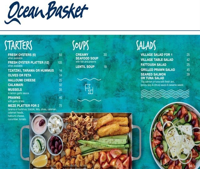 Ocean Basket Menu, Menu for Ocean Basket, Al Gharafa, Doha Zomato Qatar