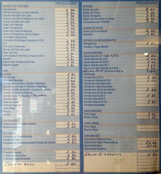 Pastelaria Menu Menu em Pastelaria Manaus restaurante, Lisboa