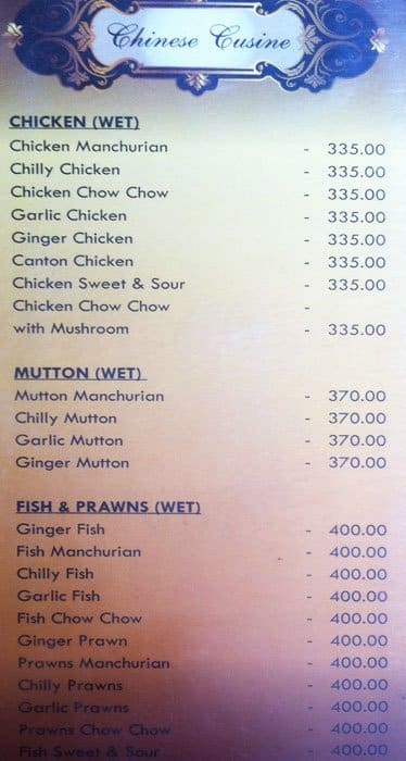 Manzu Menu Menu at manzar, Hyderabad, hi-tech city