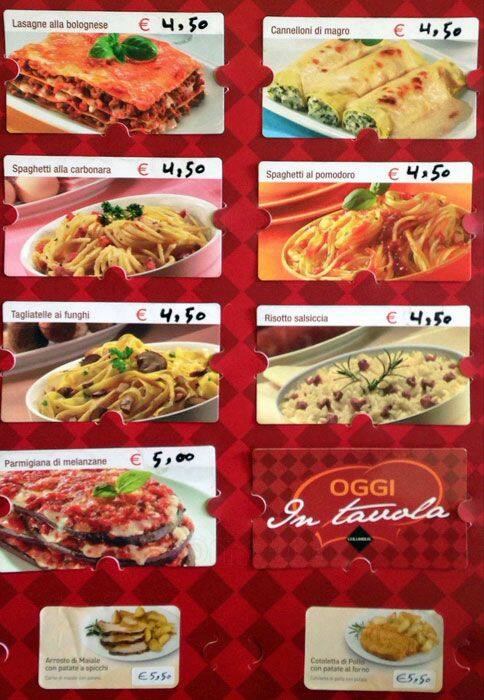 Menu di Bar Il Piccolo Sogno 