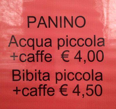Ensaed Bar Speisekarte