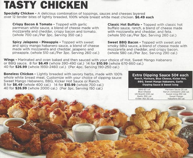 Domino's menu
