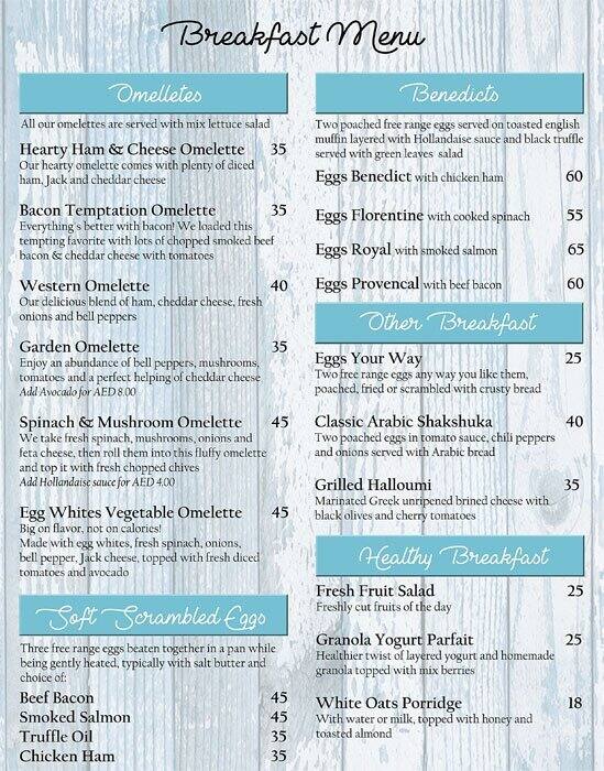 The Hutch Menu, Menu for The Hutch, Umm Suqeim, Dubai Zomato