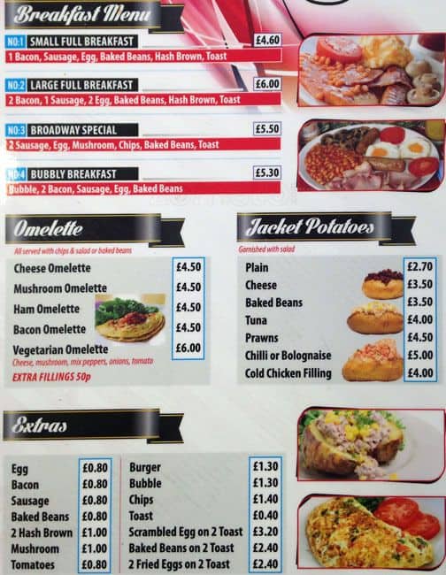 Fresh Waters Loughton menu