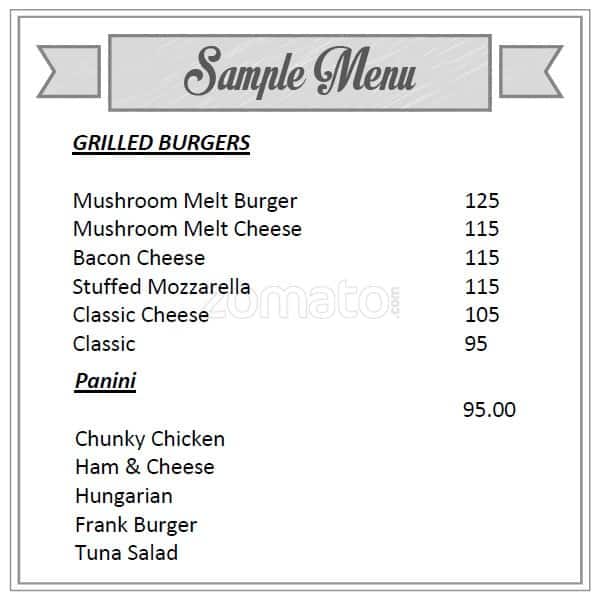 Menu at Food Nation restaurant, Mandaluyong