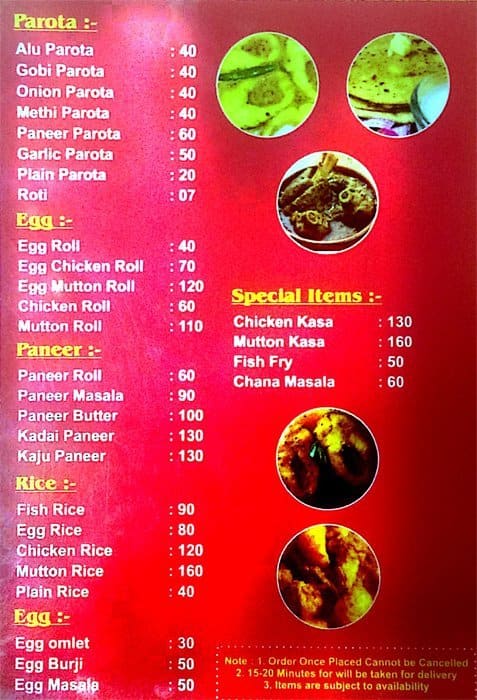 Bengali Wedding Dinner Menu List