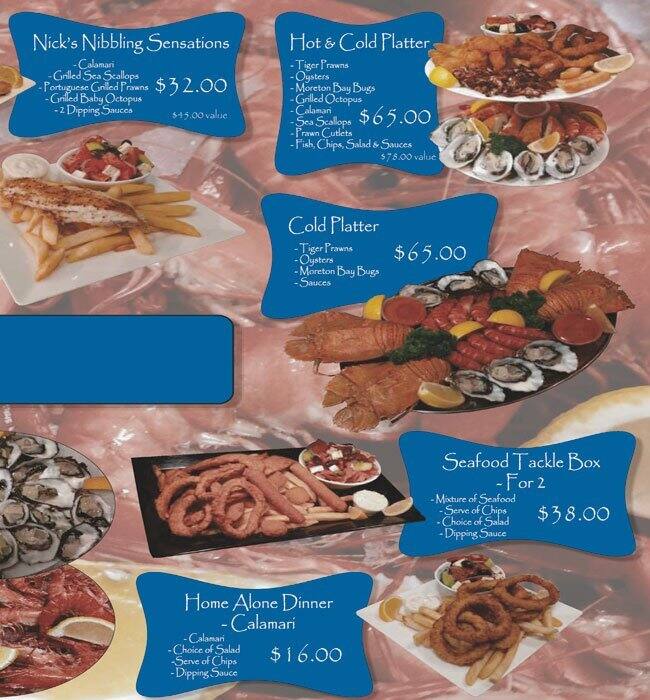 Riverside Seafood Cafe Menu, Menu for 