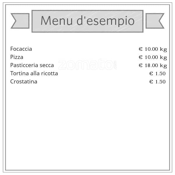 Menu di Il Forno Delle Delizie 