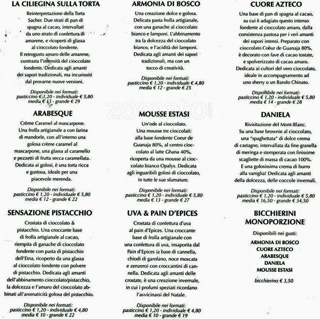 Menu di Enrico Rizzi Attimi Di Gusto 