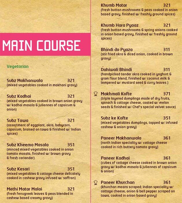 Menu At No 101 Restaurant Mumbai menu-at-no-101-restaurant-mumbai