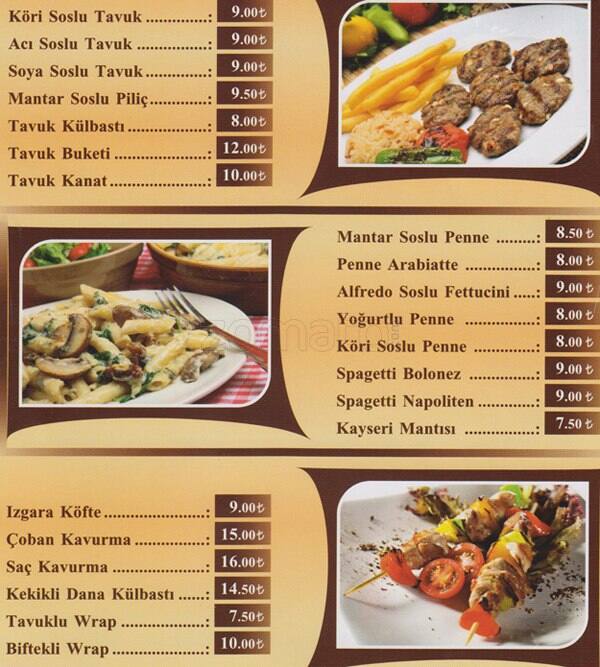 The Capital Cafe & Bistro Menü Zomato Türkiye