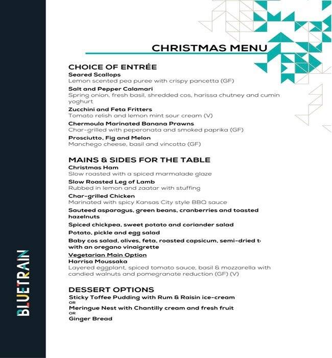 Bluetrain Menu, Menu for Bluetrain, Southbank, Melbourne Urbanspoon/Zomato