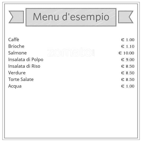 Menu di Carpe Diem Cafè dal 1984 