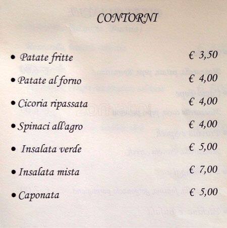Menu di Al Trapezio Due 