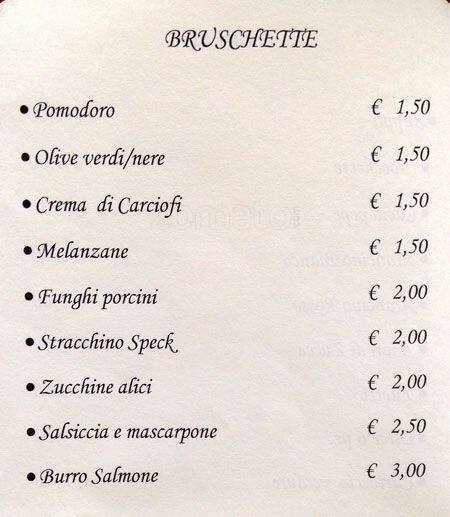 Menu di Al Trapezio Due 