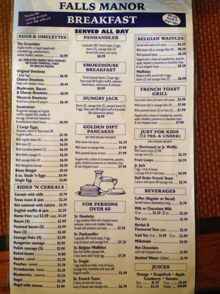 Manor Buffet Menu - Latest Buffet Ideas