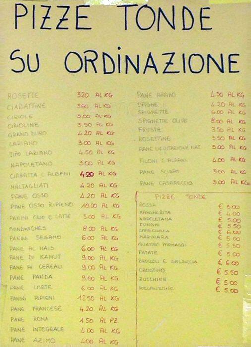 Menu di Cuore di Grano 