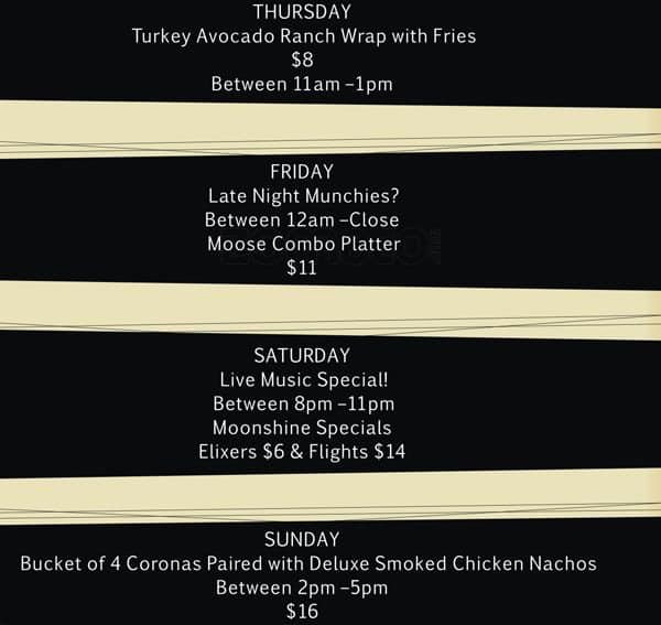 Menu at Racks Bar & Grill, Mountlake Terrace