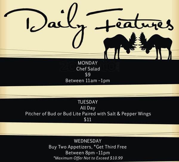 Menu at Racks Bar & Grill, Mountlake Terrace