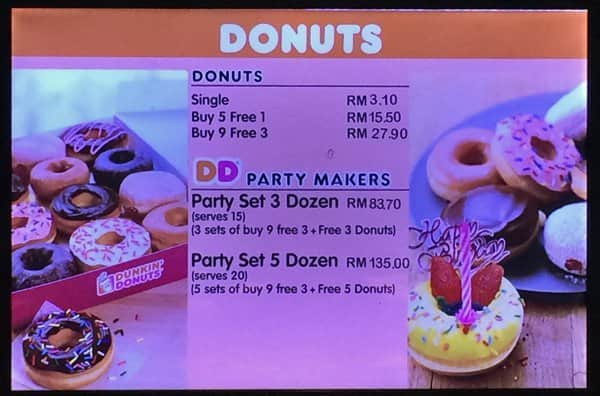 Dunkin Donuts Malaysia Menu : Dunkin Donuts Suria Klcc Kuala 