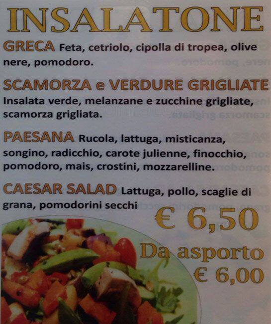 Menu di Panificio Maria Marinoni 