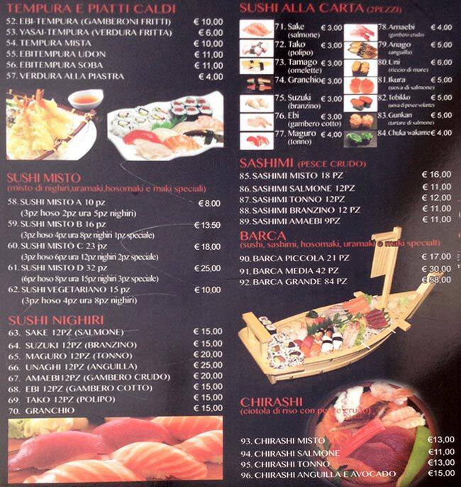 Menu di Misaki 
