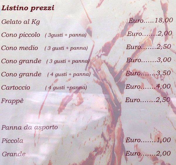 Menu di Lubrano 