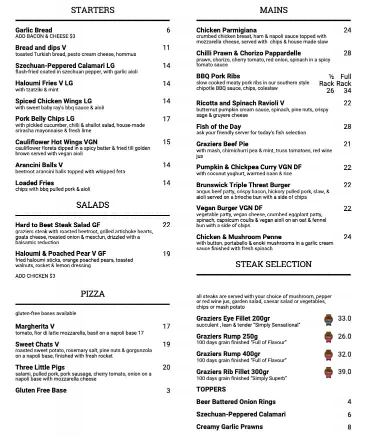 casino nb restaurant menu