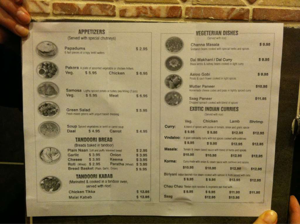 Chutney Menu, Menu for Chutney, Ala Moana, Rest of Hawaii Urbanspoon/Zomato
