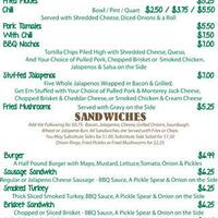 John T Floore Country Store Menu