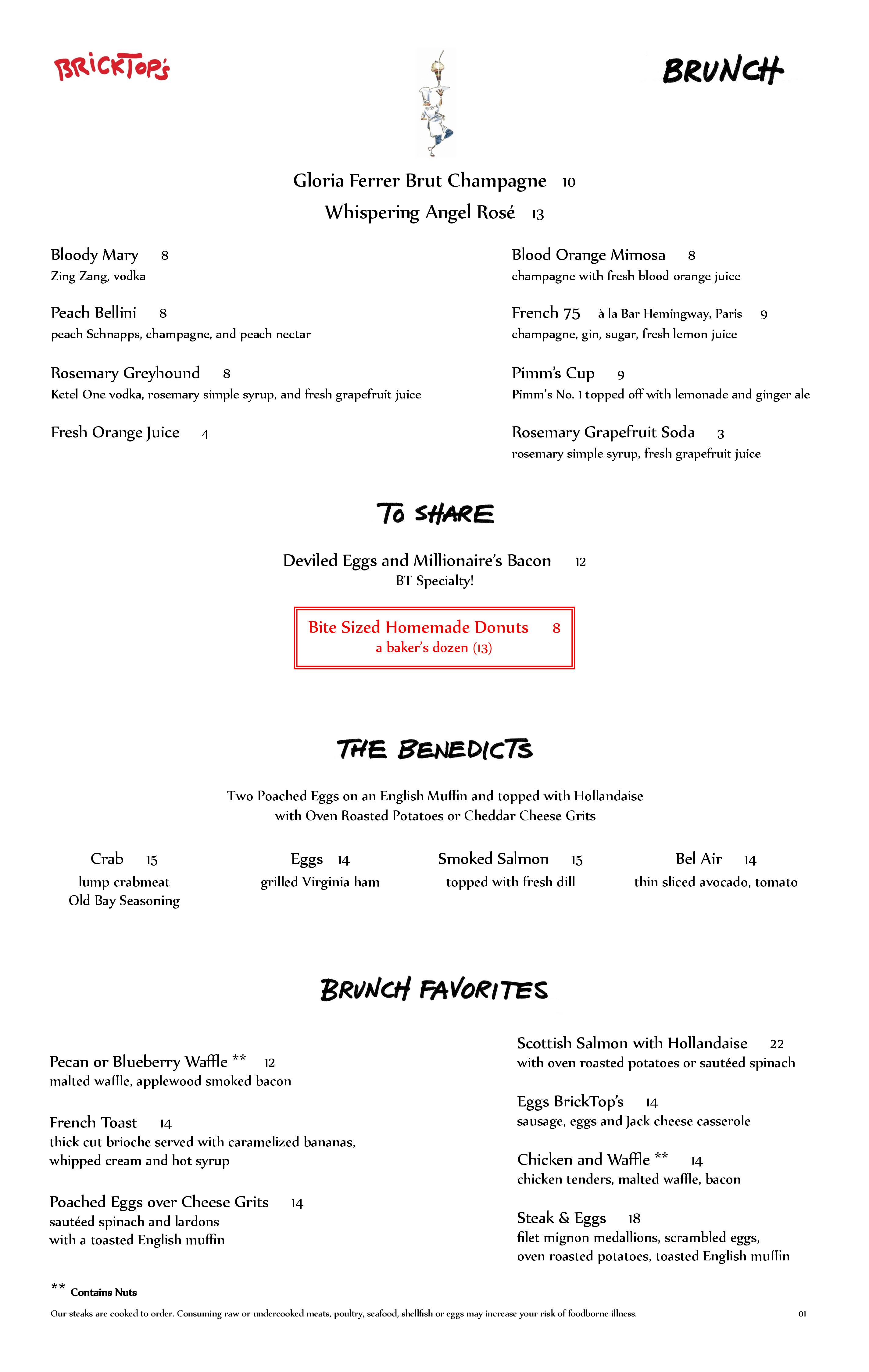 BrickTop's Menu, Menu for BrickTop's, Naples, Fort Myers Urbanspoon