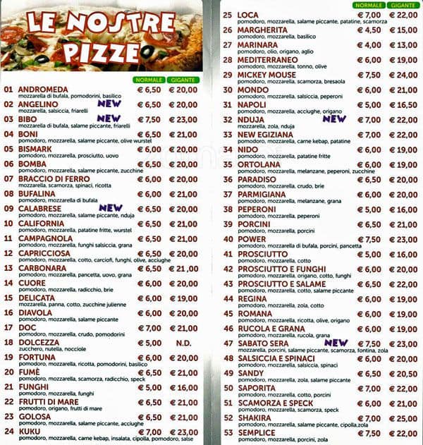 Menu di Mickey Mouse 