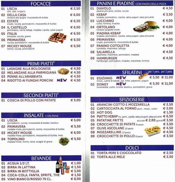 Menu di Mickey Mouse 