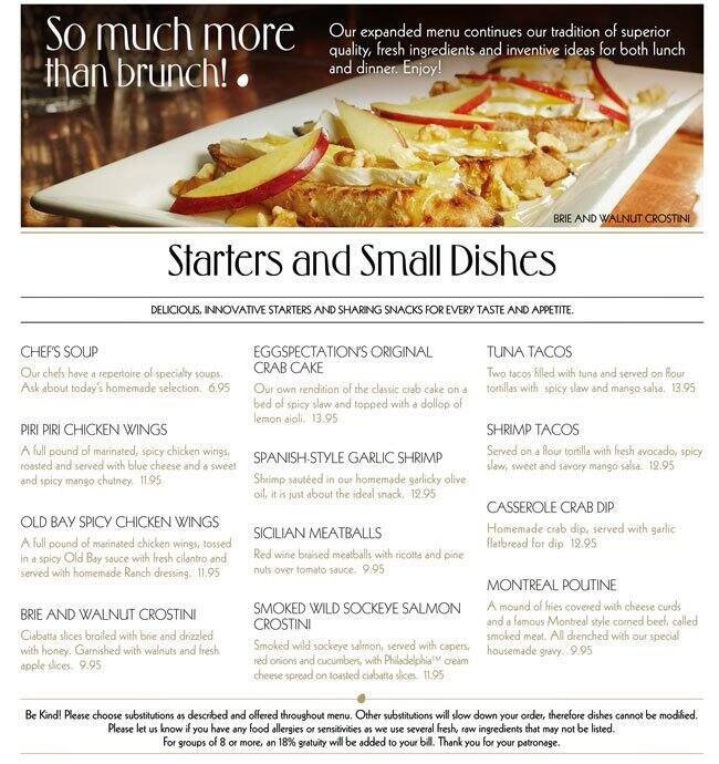 Menu at Eggspectation pub & bar, San Antonio