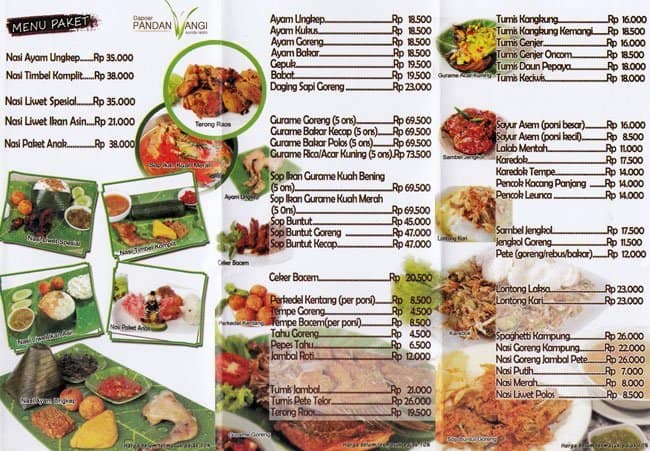 Dapur Sunda Menu Paket