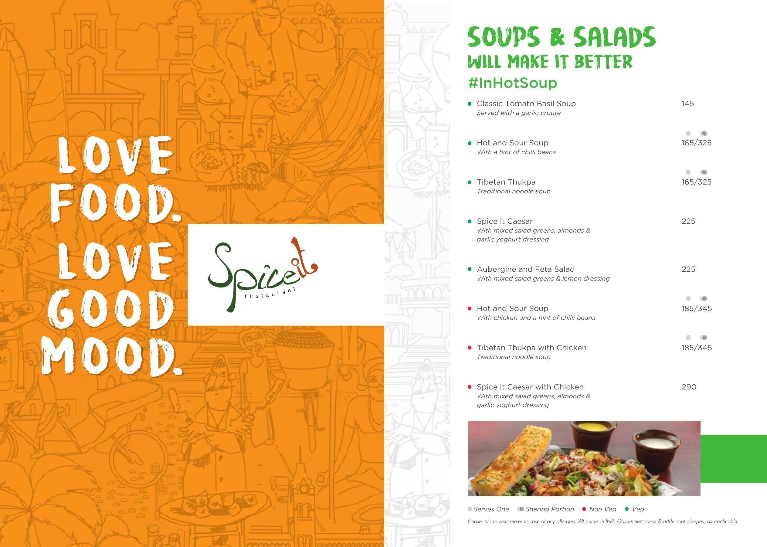 Spice It menu