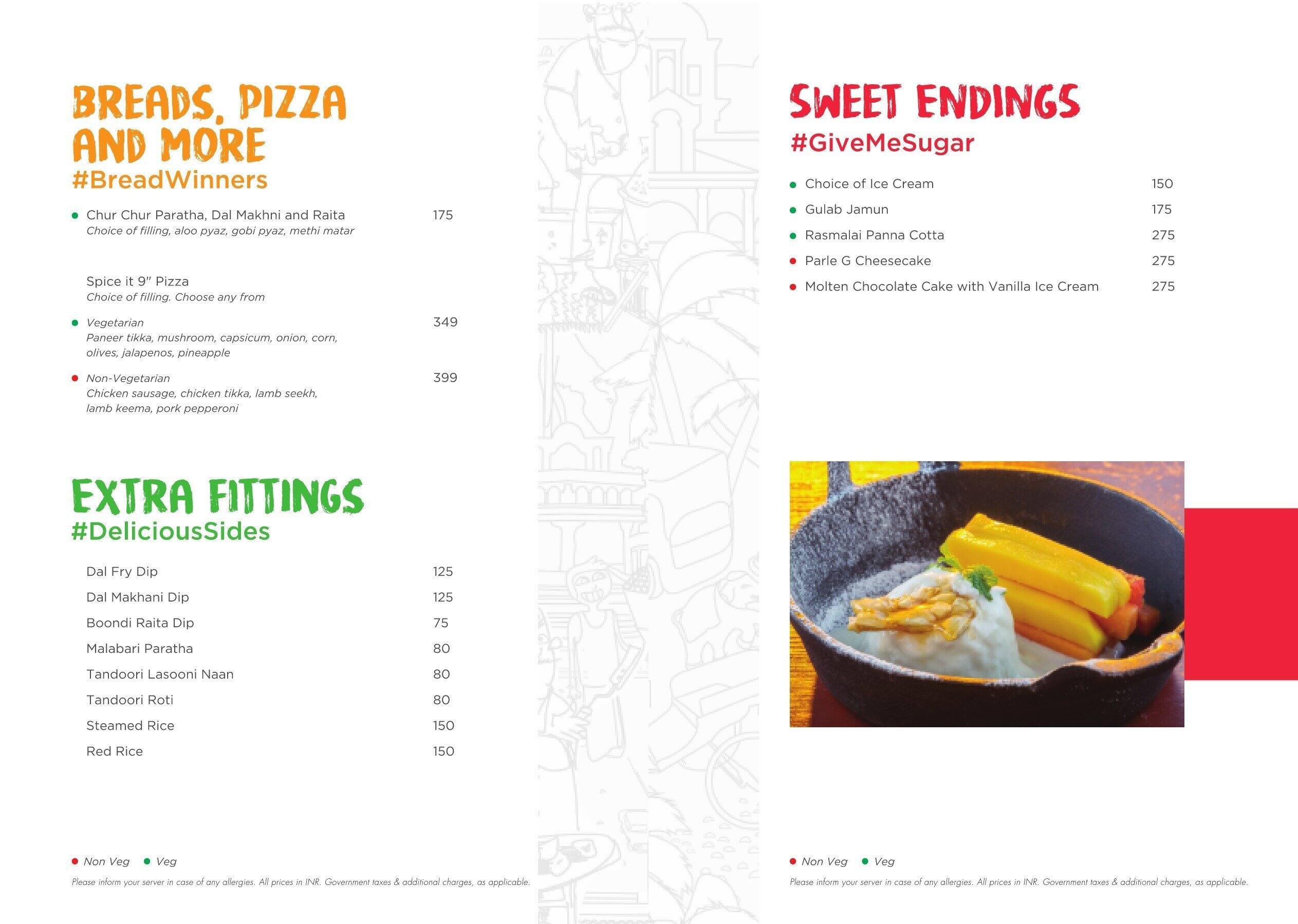 Spice It menu