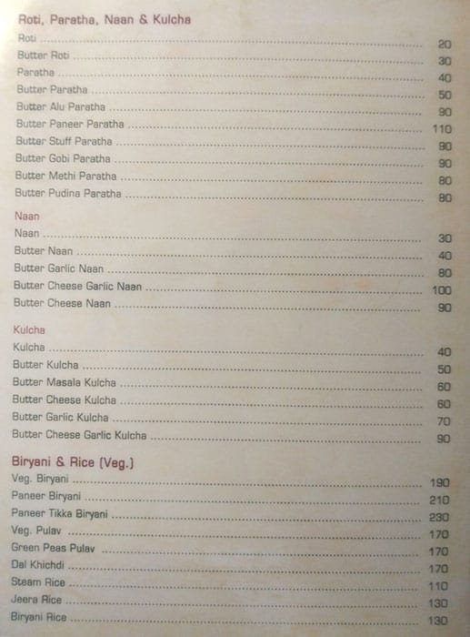 Menu at Kit Kat Restaurant and Bar, Mumbai, WRVH+792