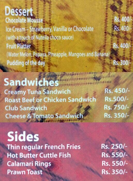 The Lotus menu