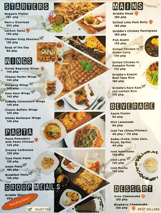 Griddle Steak X Wings, Teachers Village Menu