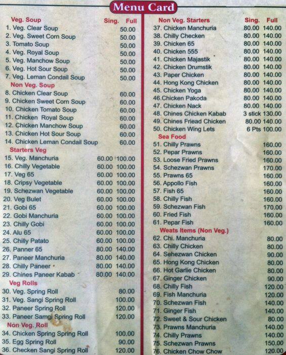 Wonder Hut Menu, Menu for Wonder Hut, Panjagutta, Hyderabad Zomato