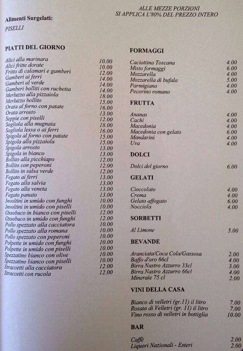 da dante menu menu for da dante prati roma