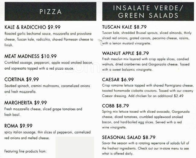 Caffe Baci Menu, Menu for Caffe Baci, Loop, Chicago Urbanspoon/Zomato