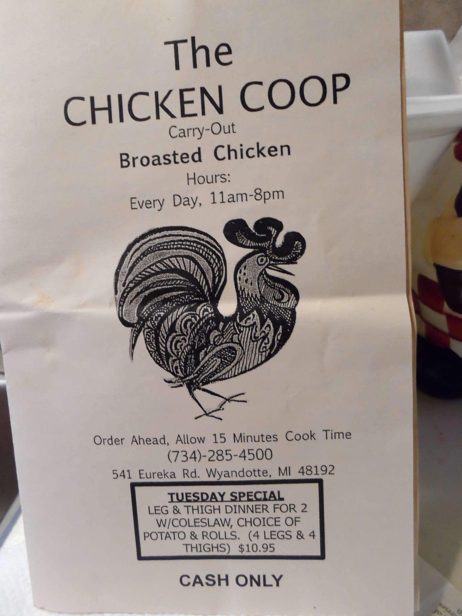 Chicken Coop Menu, Menu for Chicken Coop, Wyandotte, Detroit ...