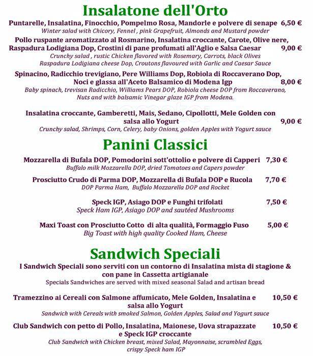 Menu di Verdi's 
