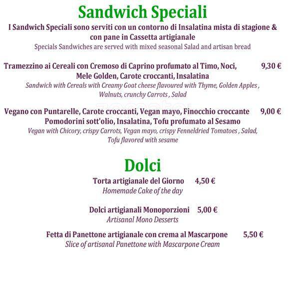 Menu di Verdi's 