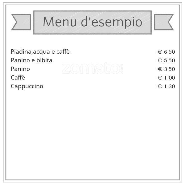 Menu di El Cafè de Milan 