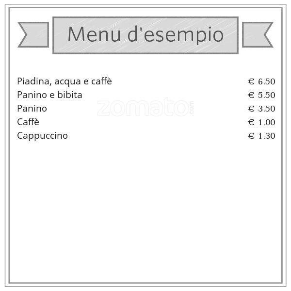 Menu di El Cafè de Milan 